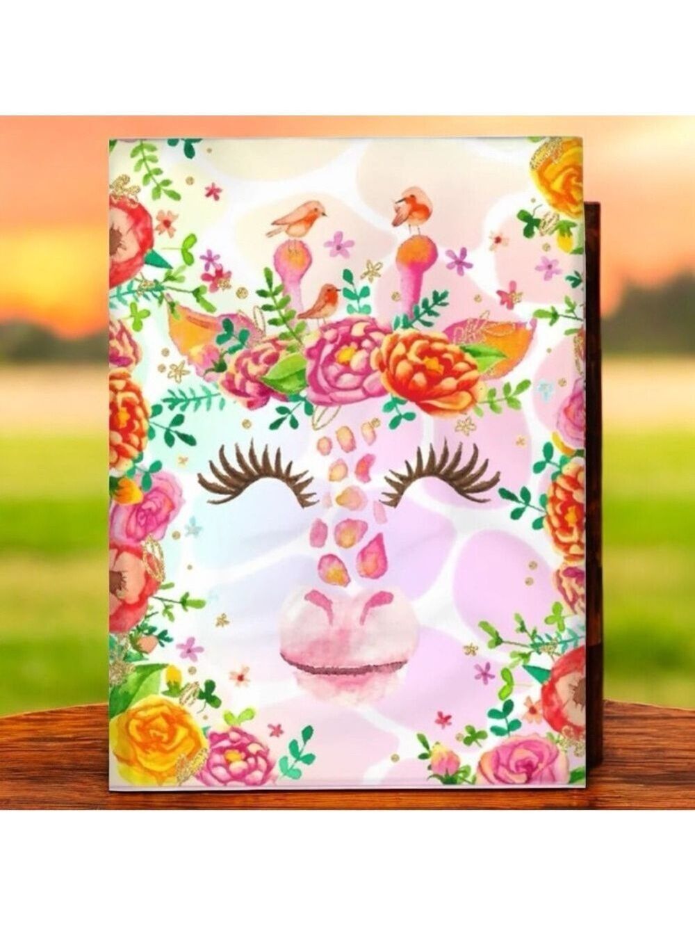 25 10X13 Poly Mailers Cute Floral Giraffe, Shipping Envelopes PRICE IS FIRM - Picture 4 of 8